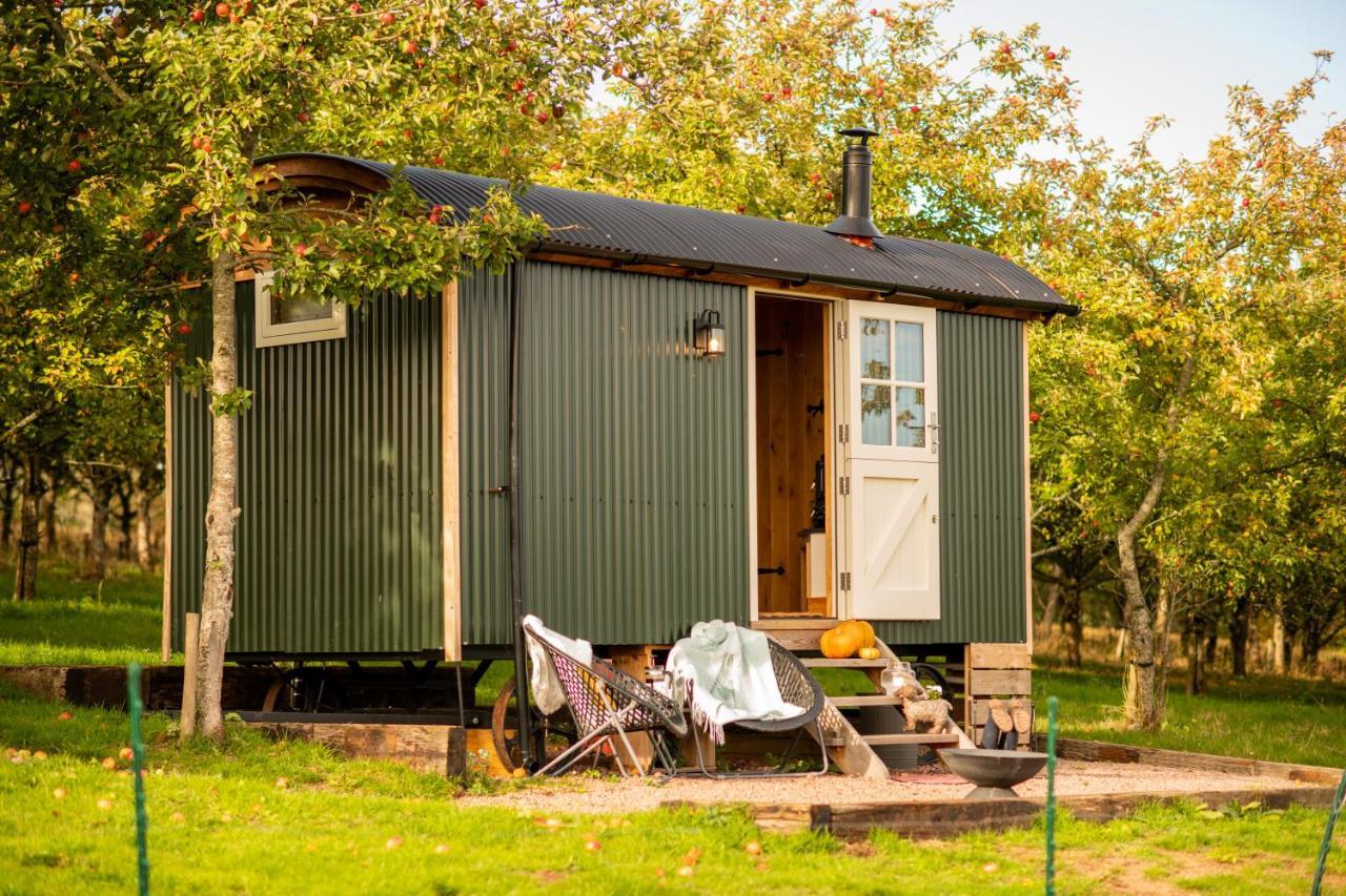 Harrys Hideout - Shepherd'S Huts At Harrys Cottages Pen-y-Clawdd Exterior photo
